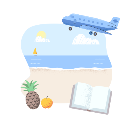 Summer diary Illustration in PNG, SVG