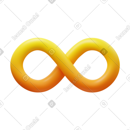 3D infinity PNG, SVG