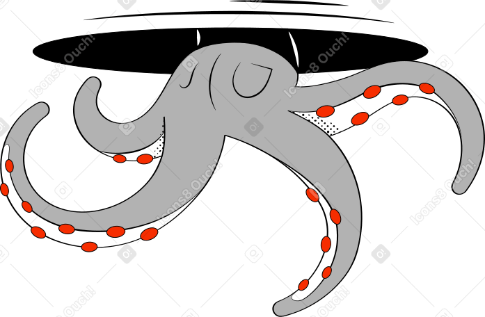octopus tentacles Illustration in PNG, SVG