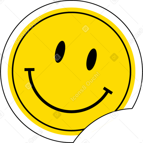 Adesivo sorridente PNG, SVG