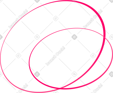 Pink round orbits PNG, SVG