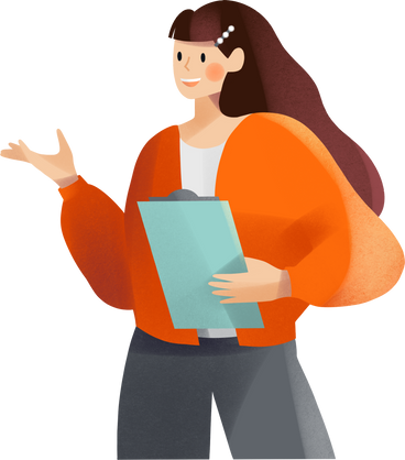 young woman with tablet PNG, SVG
