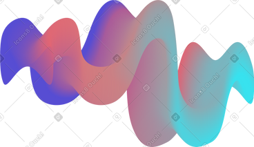 Colorful wavy spot PNG, SVG