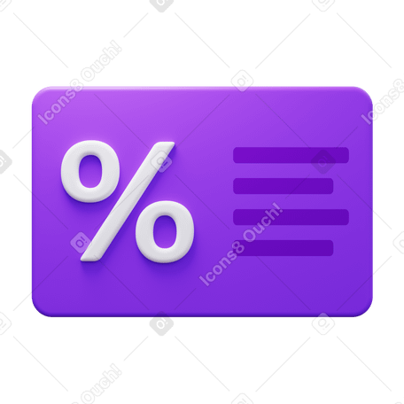 3D loyalty card PNG, SVG