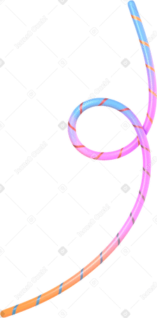 3D ループ状の線 PNG、SVG