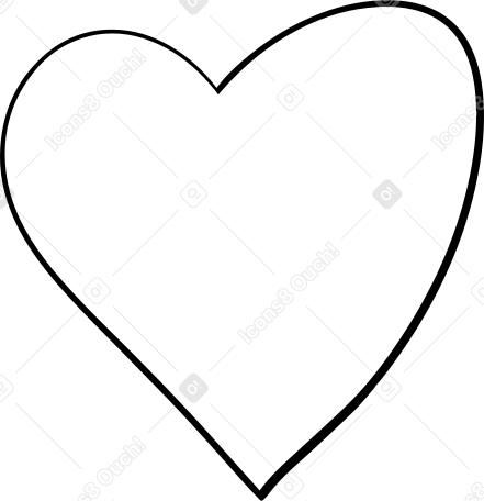 grande cuore PNG, SVG
