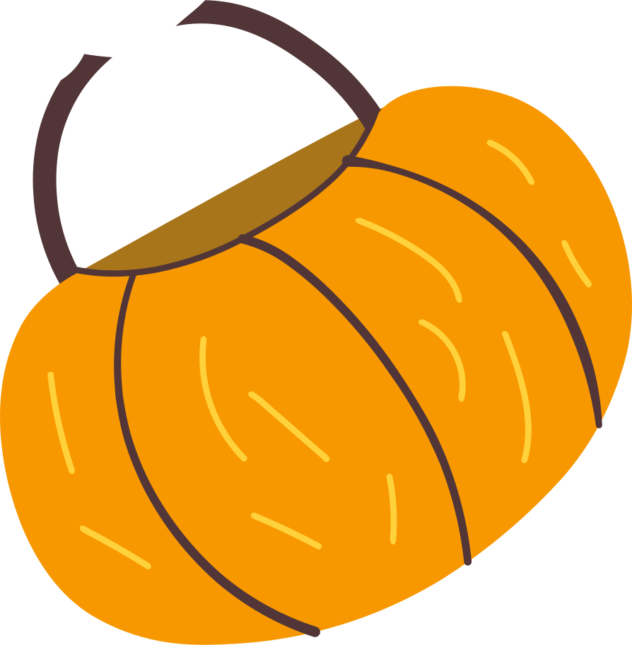 pumpkin basket Illustration in PNG, SVG