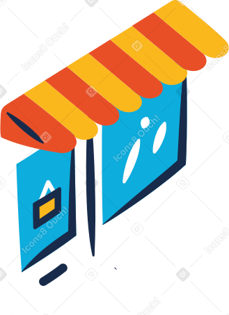 shop entrance Illustration in PNG, SVG