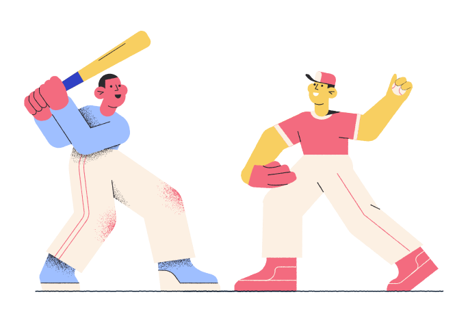 Playing ball with the friend Illustration in PNG, SVG