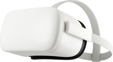 white vr headset side view PNG, SVG