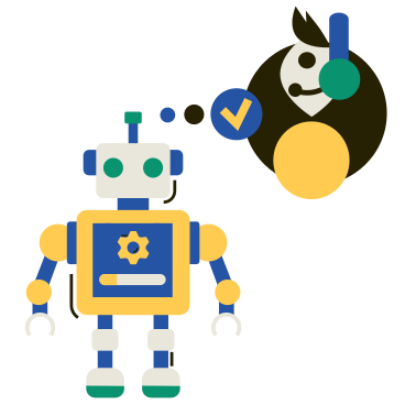 Communication with a support worker via chatbot PNG, SVG