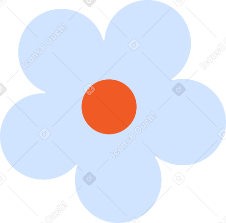 flor-azul PNG, SVG
