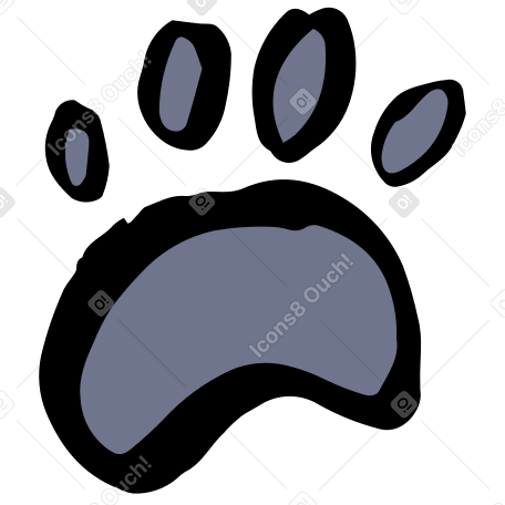 paw Illustration in PNG, SVG