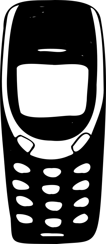 Simple button phone PNG, SVG