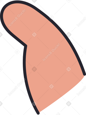 thumb for holding Illustration in PNG, SVG