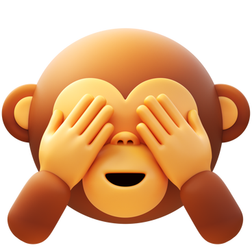 see no evil monkey PNG, SVG