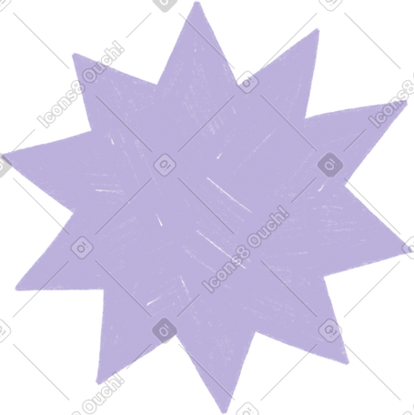 purple decorative star PNG, SVG