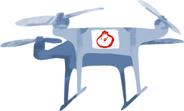 Empty delivery drone PNG、SVG