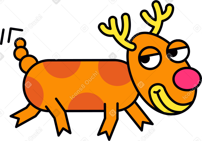 走る鹿 PNG、SVG