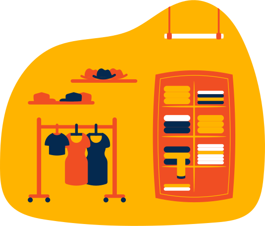clothes shop Illustration in PNG, SVG