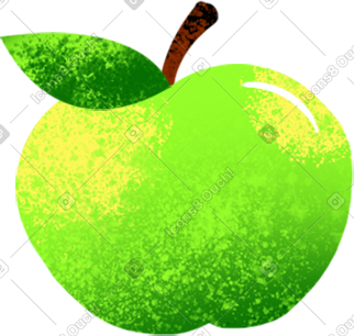 Green apple PNG, SVG