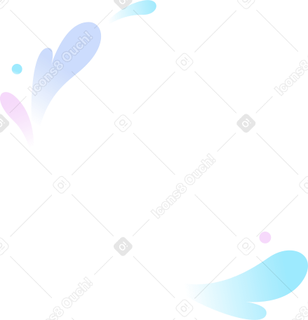Разноцветные плавающие пятна в PNG, SVG