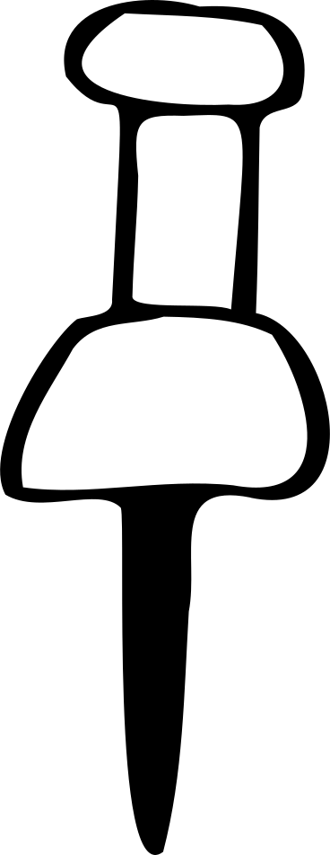Grande alfinete branco PNG, SVG
