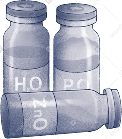 glass bottles with chemicals PNG、SVG