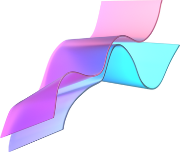 layered wavy gradient ribbons PNG, SVG