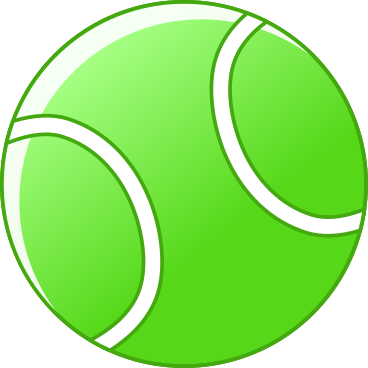 теннисный мячик в PNG, SVG