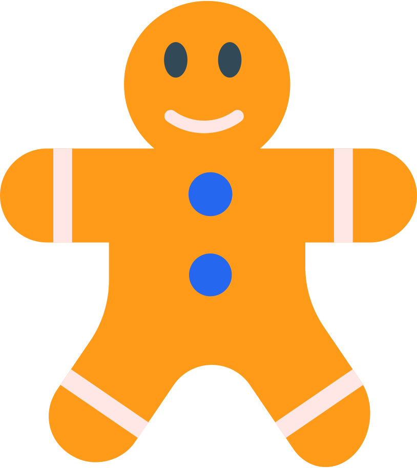 gingerbread man Illustration in PNG, SVG