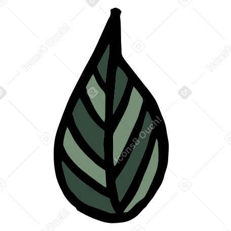 leaf Illustration in PNG, SVG