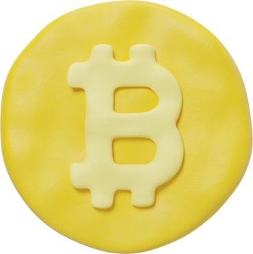 Gelbes bitcoin-symbol PNG, SVG
