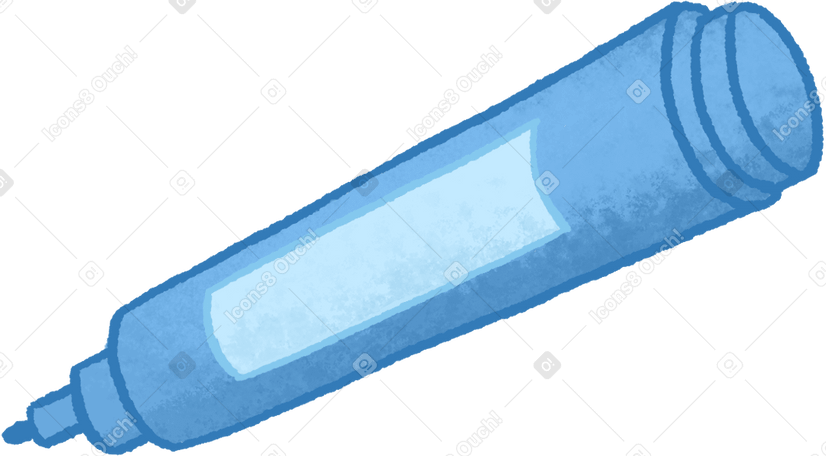 blue marker PNG, SVG