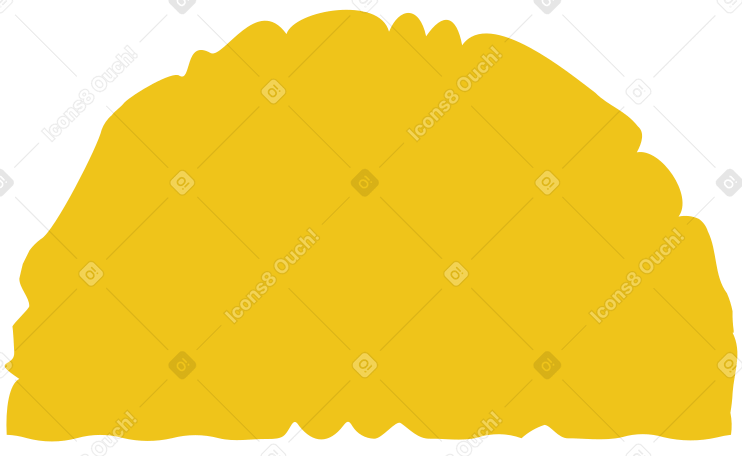 yellow semicircle Illustration in PNG, SVG