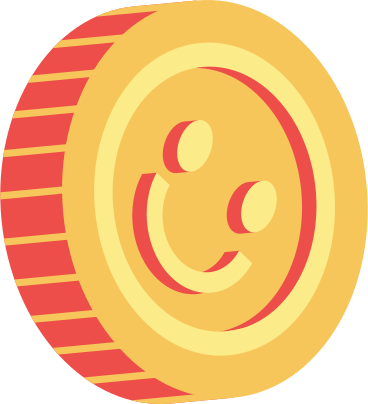 coin smile PNG, SVG