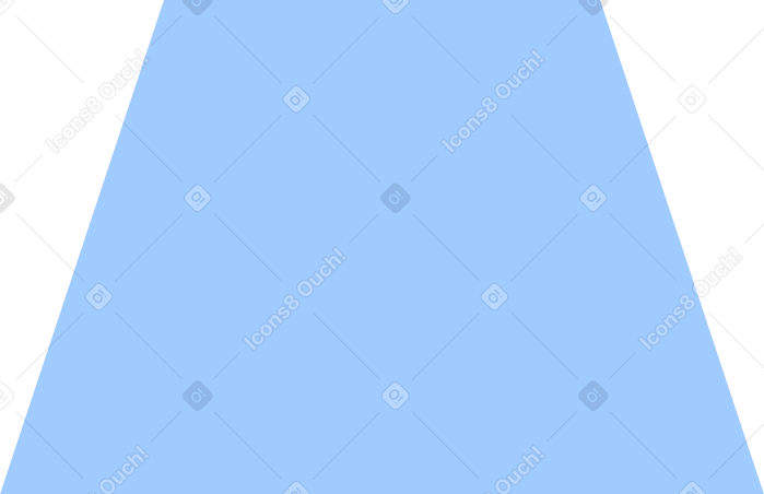 light blue trapezoid Illustration in PNG, SVG