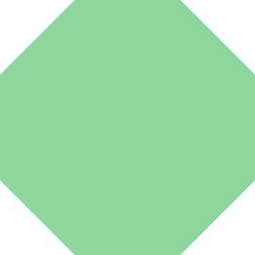 Green octagon PNG、SVG