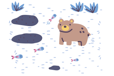 Bärenfischen PNG, SVG