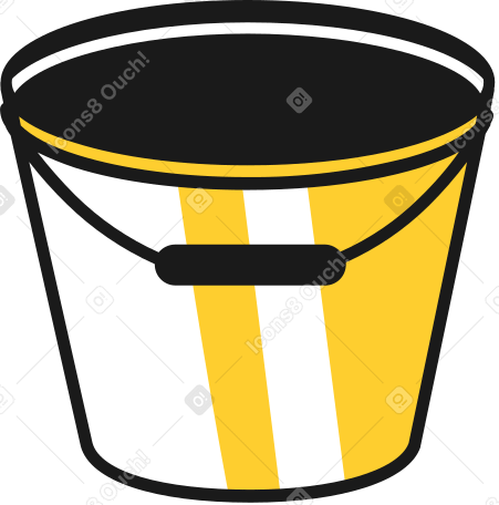 empty bucket Illustration in PNG, SVG