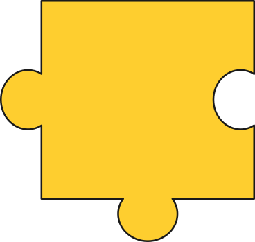 Yellow puzzle PNG, SVG
