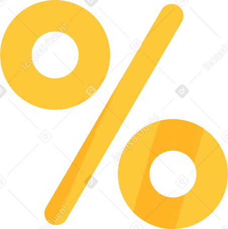 percent sign Illustration in PNG, SVG