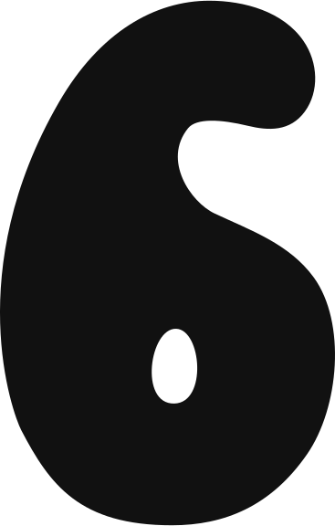 Numero 6 PNG, SVG