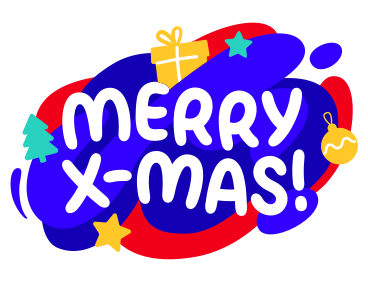 Merry x-mas lettering PNG, SVG