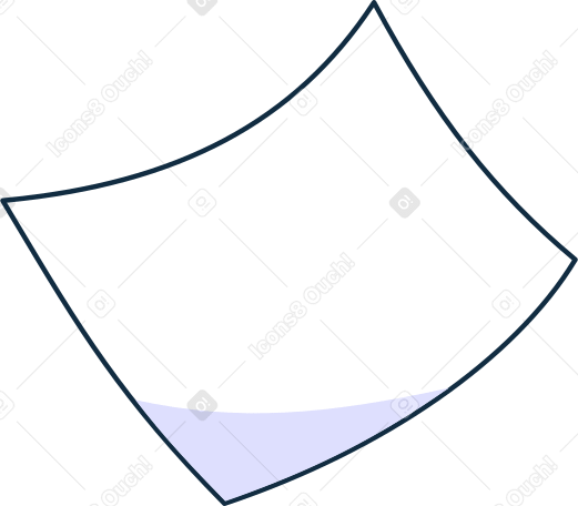 flying white sheet of paper Illustration in PNG, SVG