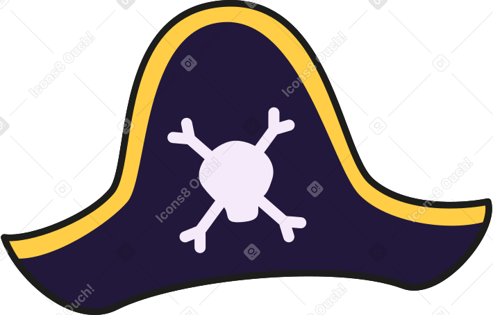пиратская шляпа в PNG, SVG