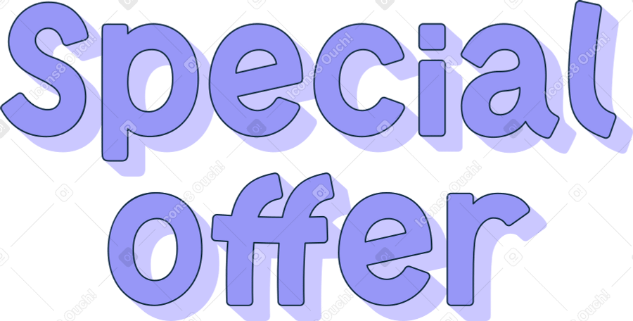 lettering special offer Illustration in PNG, SVG
