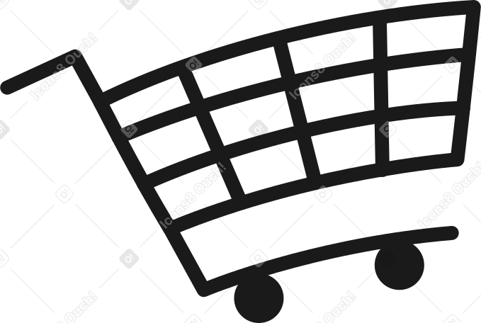 shopping cart Illustration in PNG, SVG