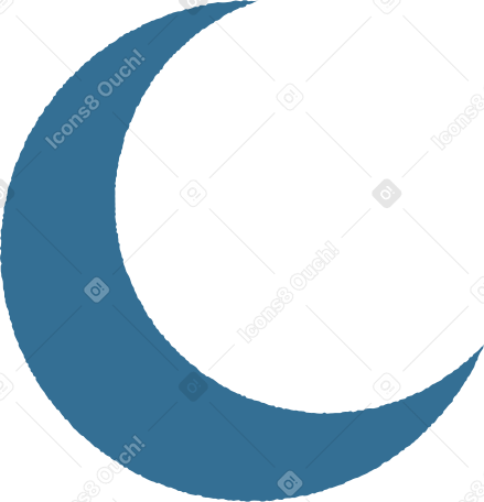 moon Illustration in PNG, SVG