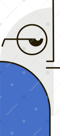 person in glasses Illustration in PNG, SVG